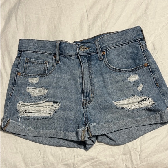 Aeropostale Pants - Aeropostale Size 10 Distressed Mom Short Jean Shorts
